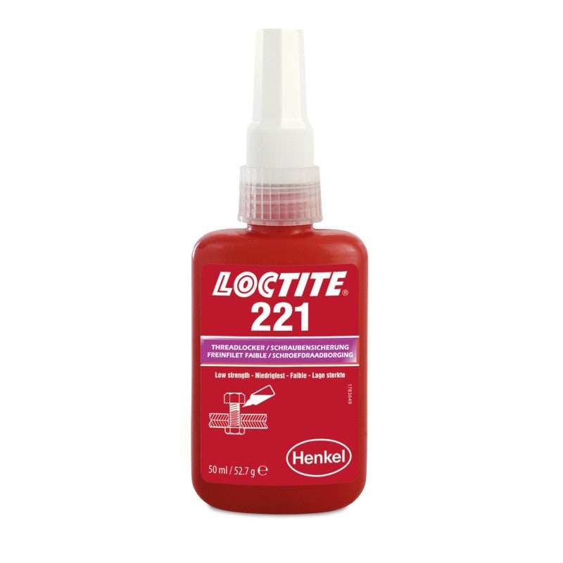 Loctite 221 - 50 ml, Fissaggio filettato a bassa resistenza