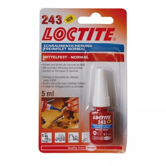 Loctite 243 - 5 ml, Fissaggio filettato a media resistenza