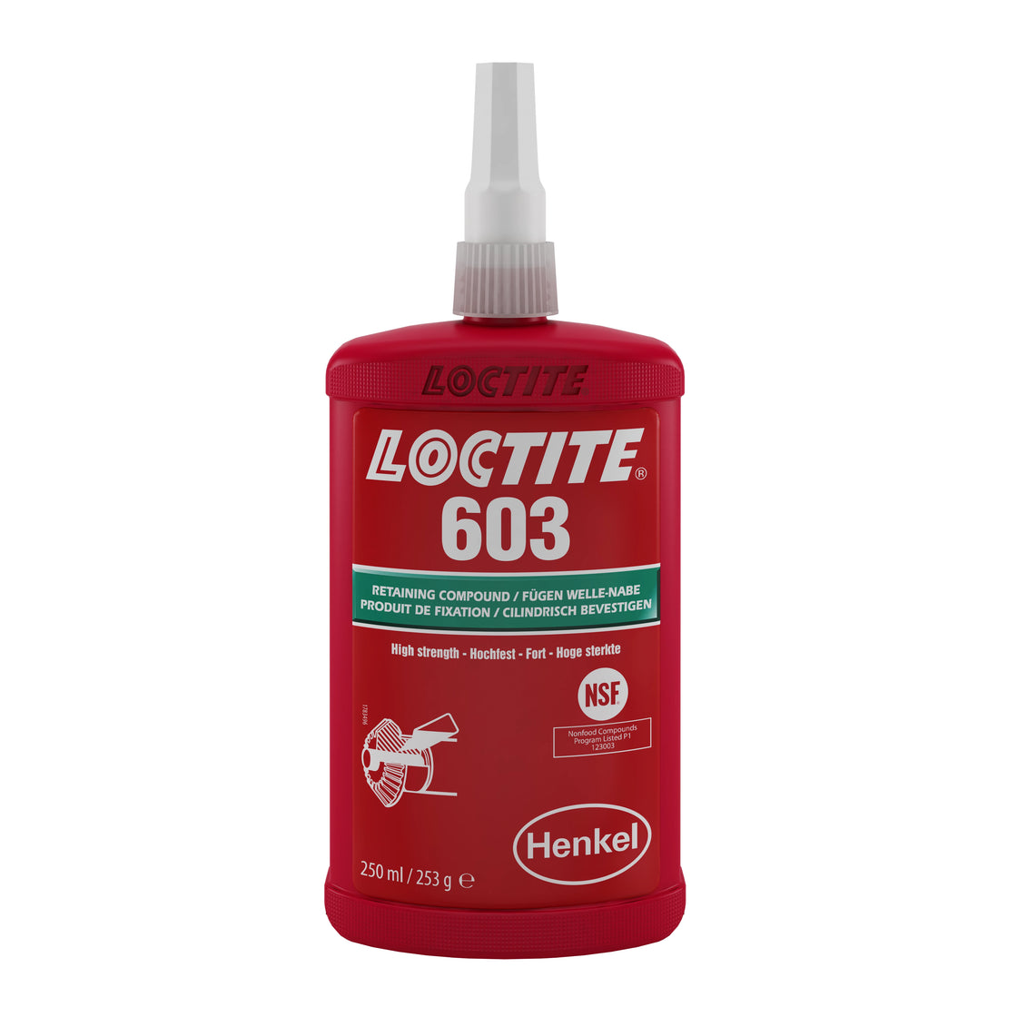 Loctite 603 - 250ml, Alta resistenza