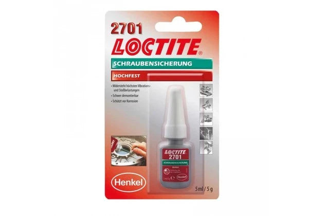 Loctite 2701 - 5 ml, Fissaggio filettato ad alta resistenza